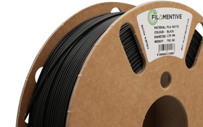 Black PLA Matte 3D Printer Filament