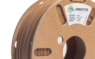 Light Wood PLA 3D Printer Filament