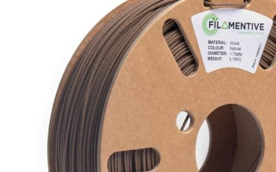 Natural (Dark) Wood PLA 3D Printer Filament
