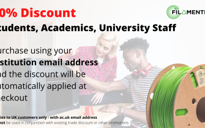 Filamentive are the first UK Filament Brand offering Student Discount